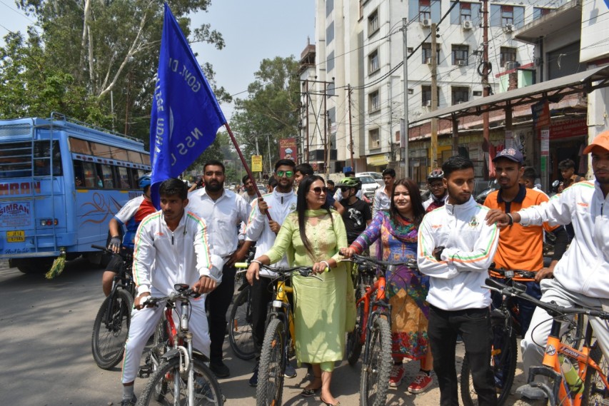 WORLD BICYCLE DAY 2022 CELEBRATED BY NSS GDC UDHAMPUR