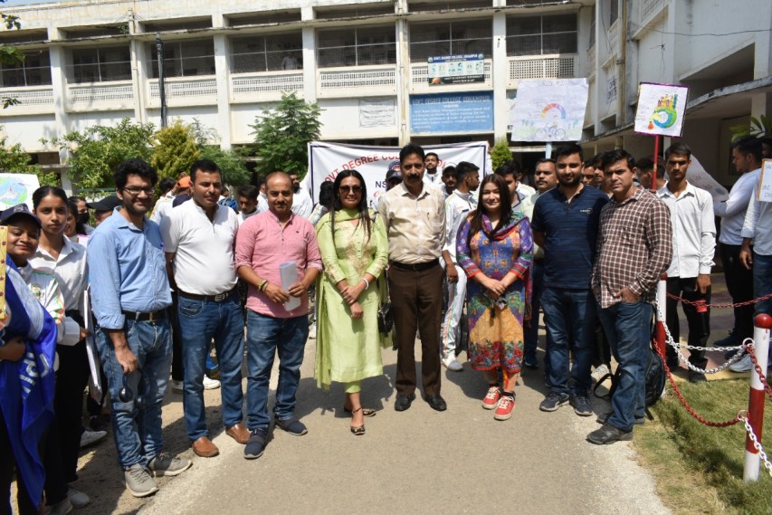 WORLD BICYCLE DAY 2022 CELEBRATED BY NSS GDC UDHAMPUR