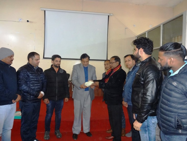 GSI Presents Rare Rock/Mineral and Fossil specimens to GDC Udhampur
